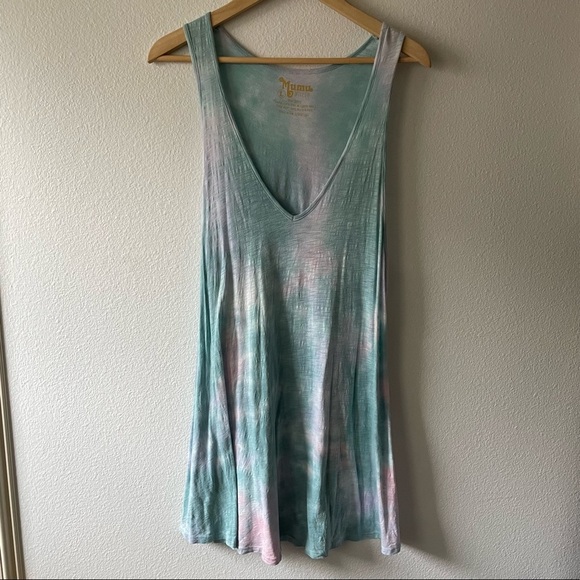Show Me Your Mumu Mellow Tie Dye V Neck Dress - Picture 1 of 7